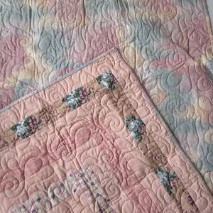 Quilted Baby Blanket  36Wx46L Homemade - New